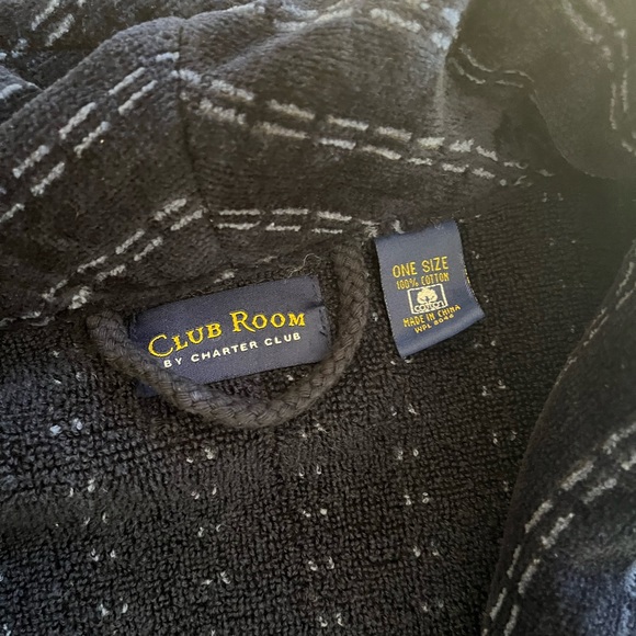 Club room pinstripe men’s robe NWT - Picture 6 of 9